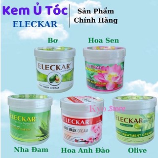 Kem ủ - hấp mượt tóc hoa sen , bơ, oliu, hoa anh đào, nha đam eleckar 1000ml