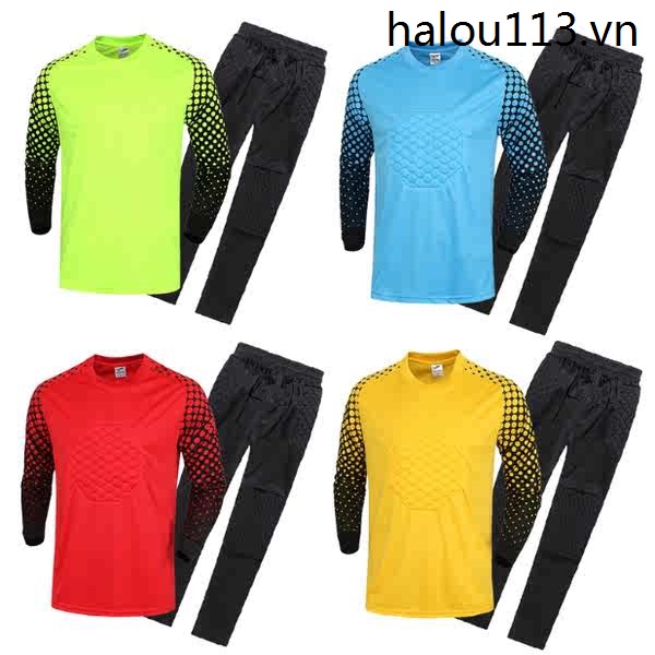 Bộ Quần Áo Thủ Môn Jersey Tay Dài Cho Trẻ Em Và Người Lớn