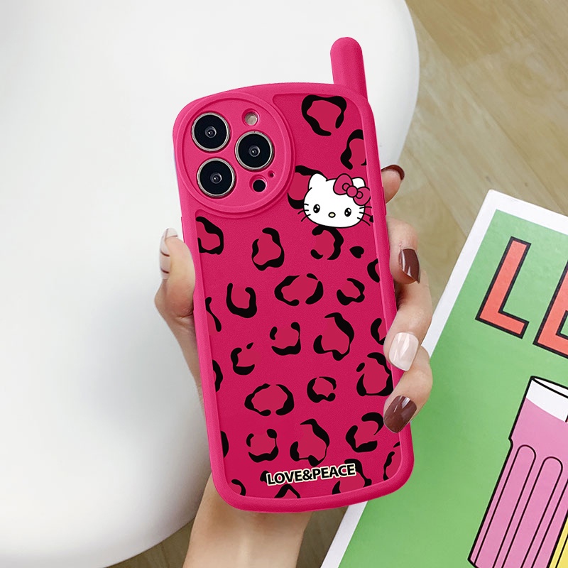 Ốp bảo vệ cam iphone hình điện thoại hello kitty hồng love 6/6splus/7/7plus/8/8plus/x/xs/11/12/13/14/pro/max/plus/promax