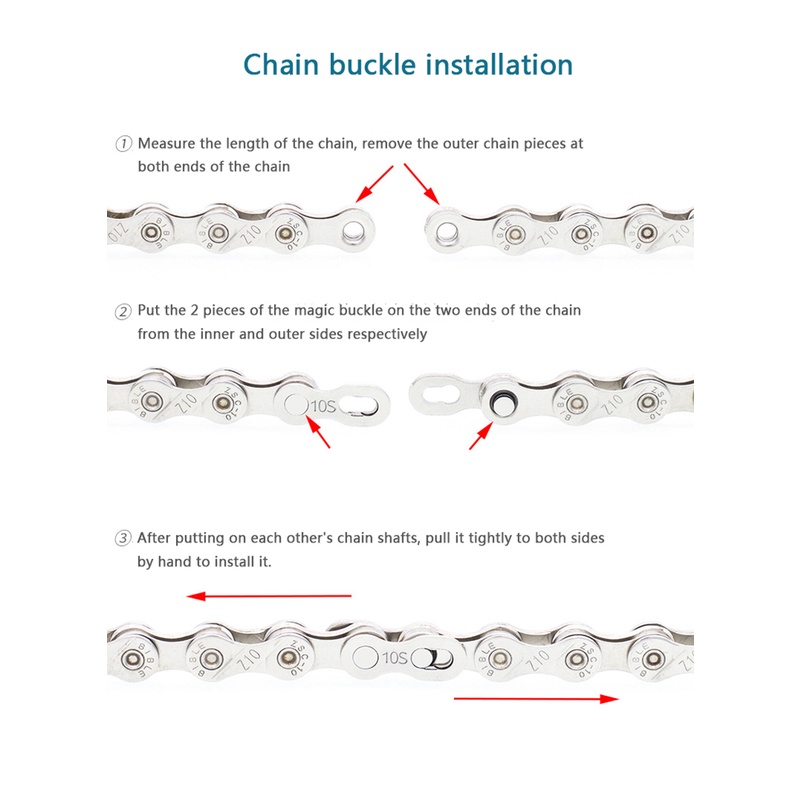 5 Cặp Nút Nối Dây Xích Xe Đạp 6 / 7 / 8 / 9 / 10 / 11 / 12 mtb