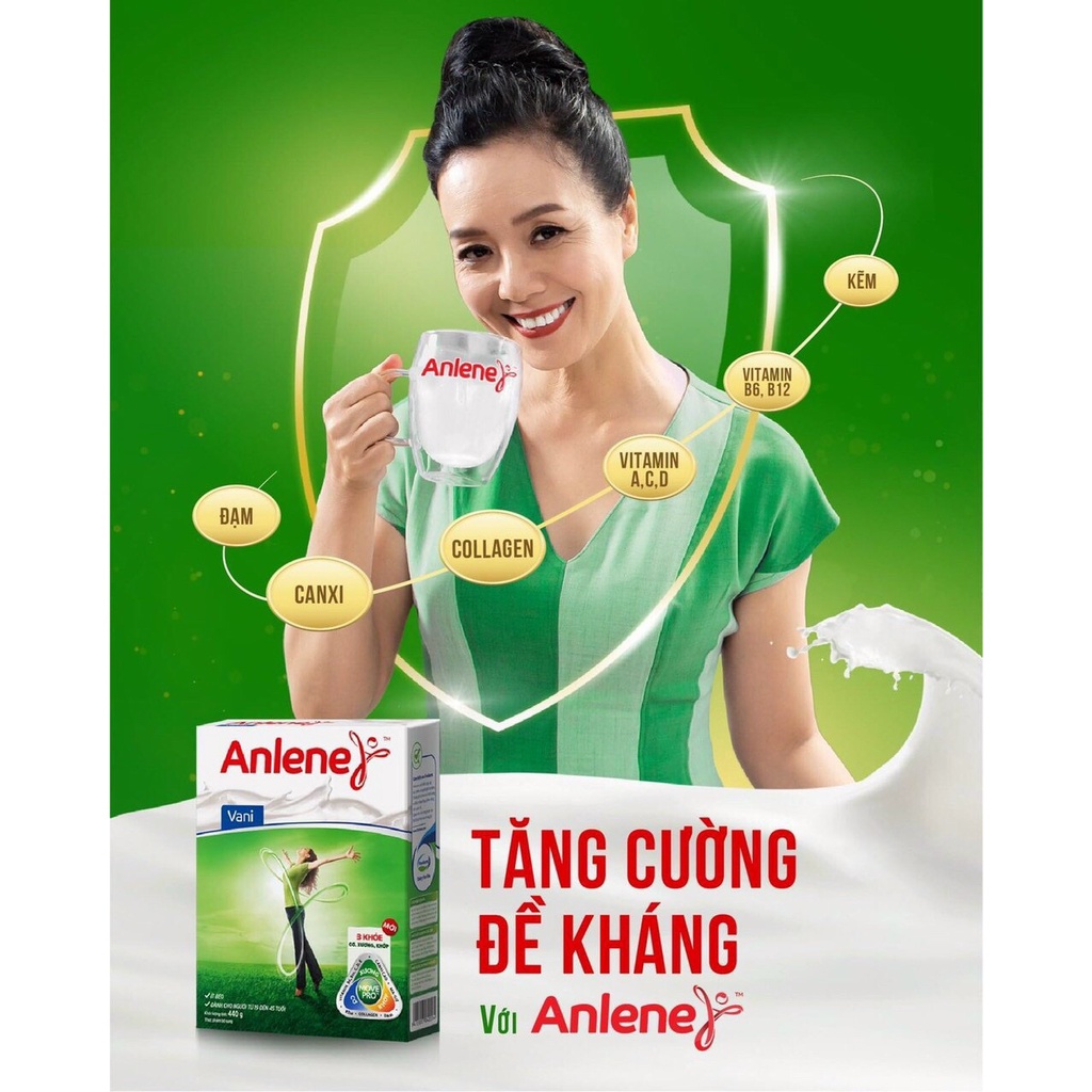Sữa bột Anlene Gold hộp giấy 400g trên 50 tuổi - hương vani