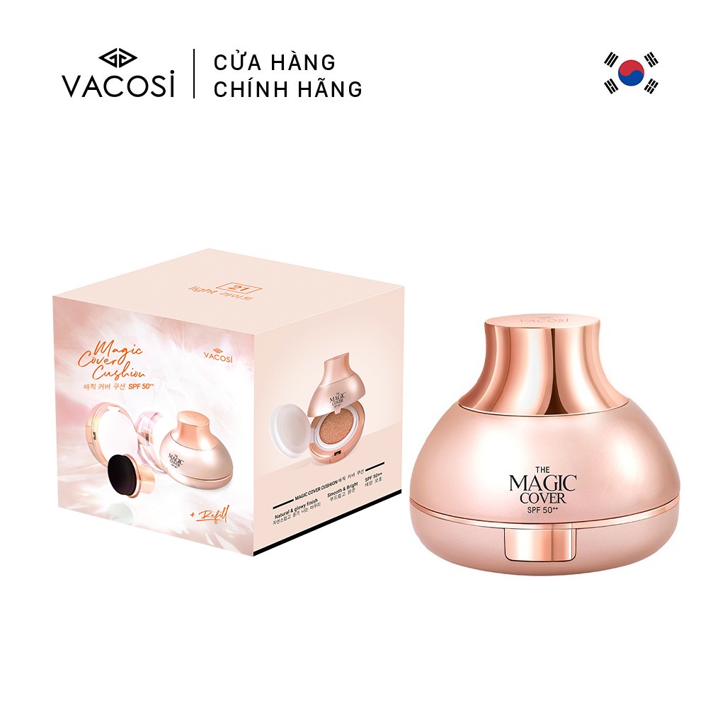 PHẤN NƯỚC TRANG ĐIỂM VACOSI MAGIC COVER CUSHION SPF50++