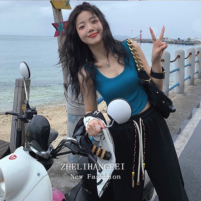 Áo dệt kim ZHELIHANGFEI dáng ngắn trẻ trung thời trang cao cấp dành cho nữ