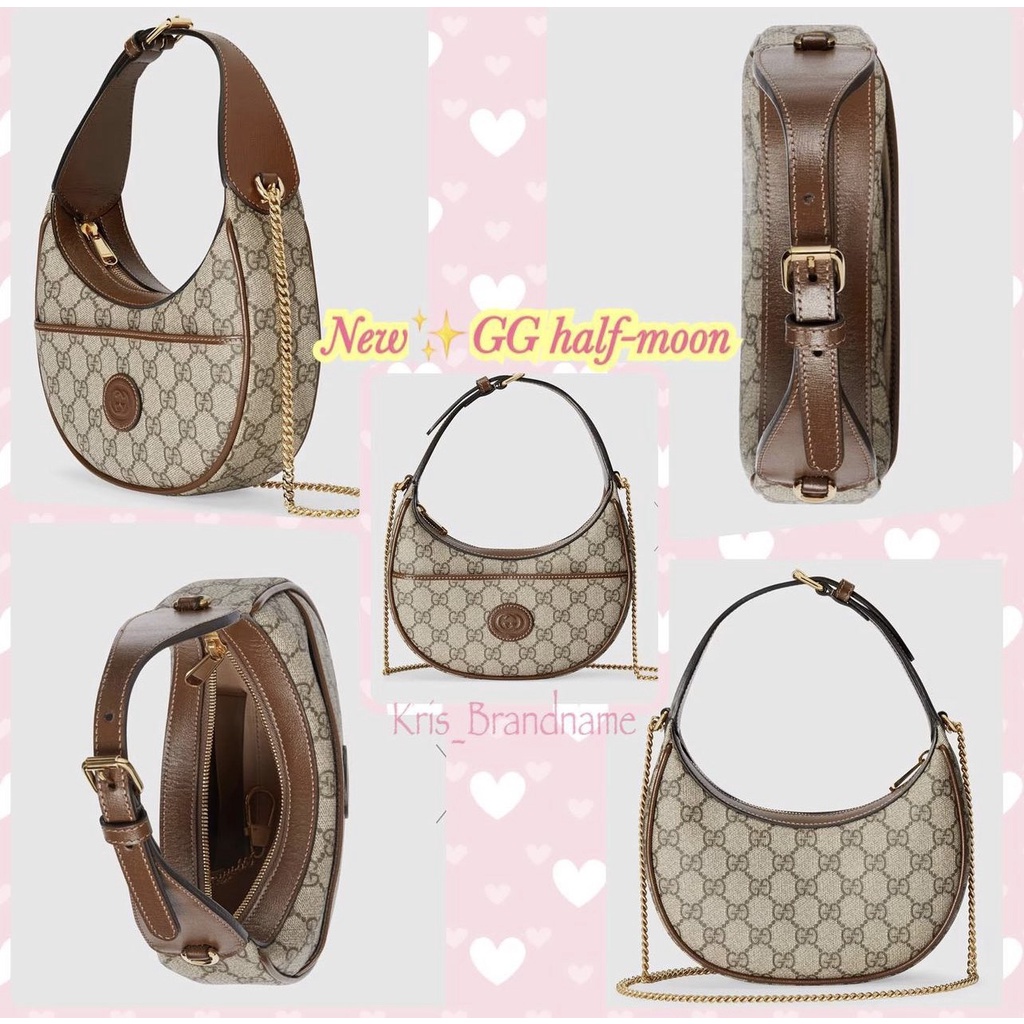 Túi Đeo Vai Marmont Half Moon Shaped Đen Cao Cấp Hàng Sẵn Hình Thật Shop Chụp