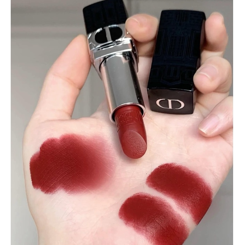 Son Dior 858 Red Pansy Đỏ Nâu Vỏ Limited Unbox