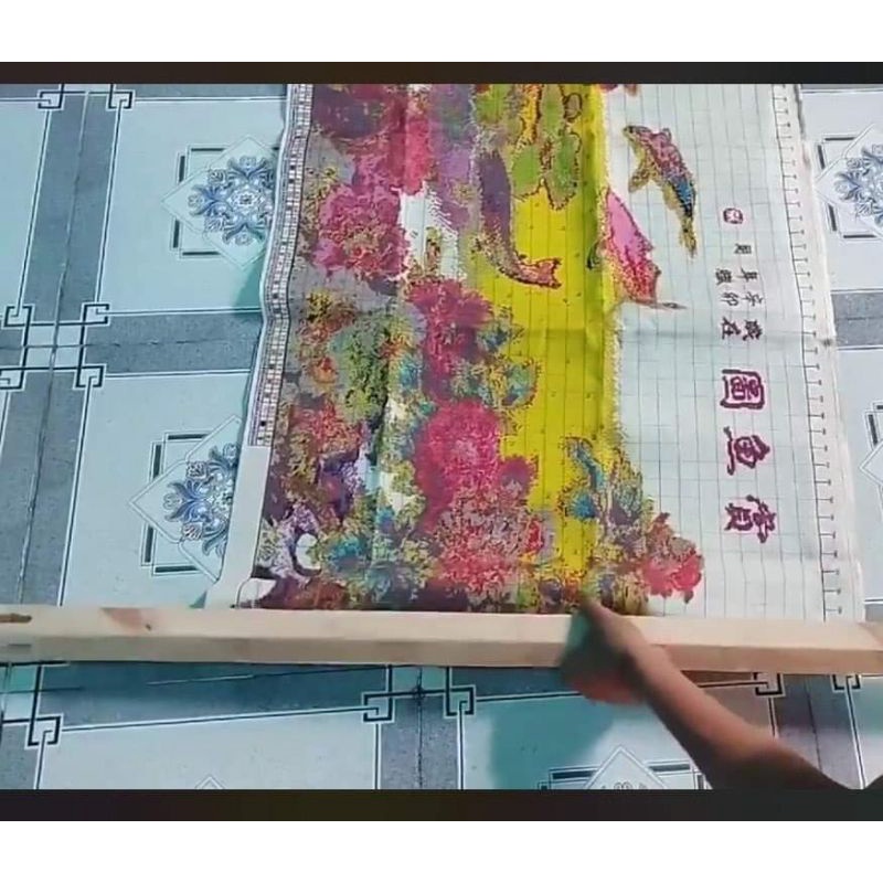 Khung thêu tranh bằng gỗ 100x60cm