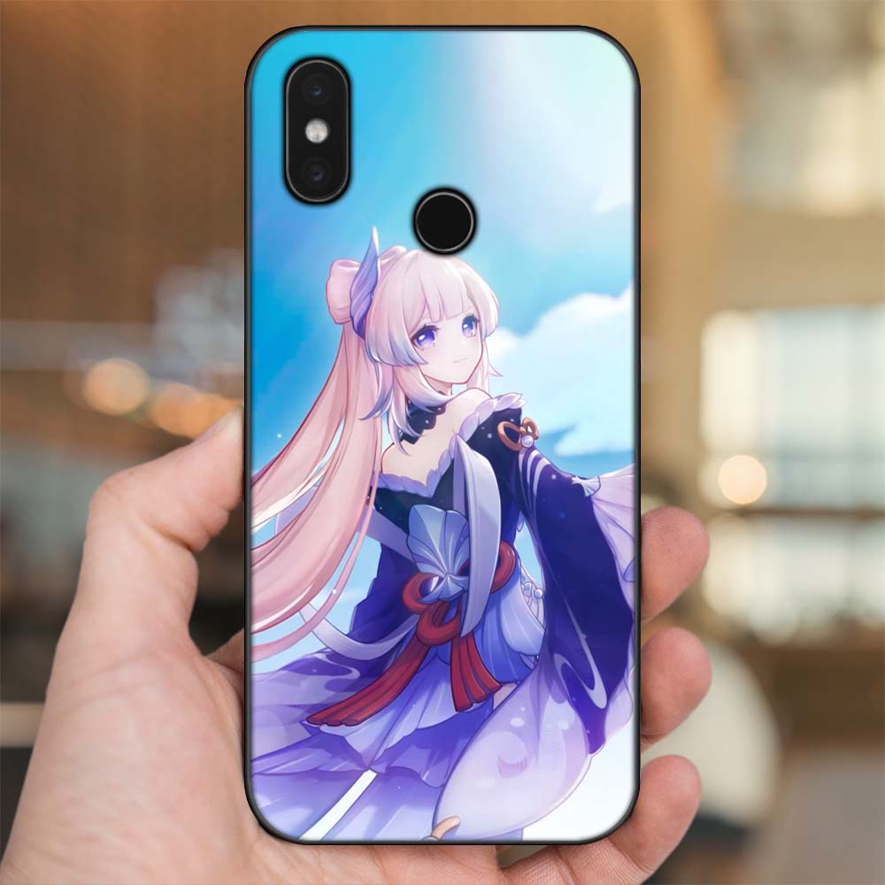 Ốp lưng Xiaomi Mi 8, Mi 8 SE viền đen in hình Sangonomiya Kokomi Genshin Impact