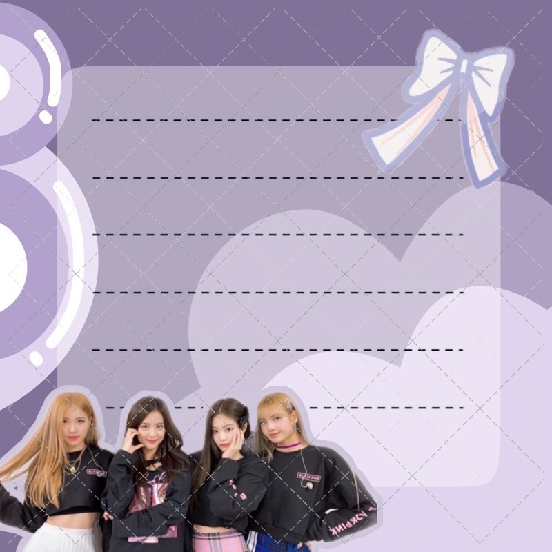 Sẵn giấy note ghi chú Black Pink Lisa, Jenni, Rose, Jiso