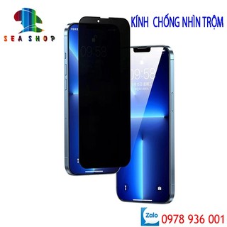 Kính cường lực chống nhìn trộm iPhone XR, XS Max, 11, 12 Mini, 13 Pro Max, 14 Plus _ Kính cường lực full màn iPXS Max