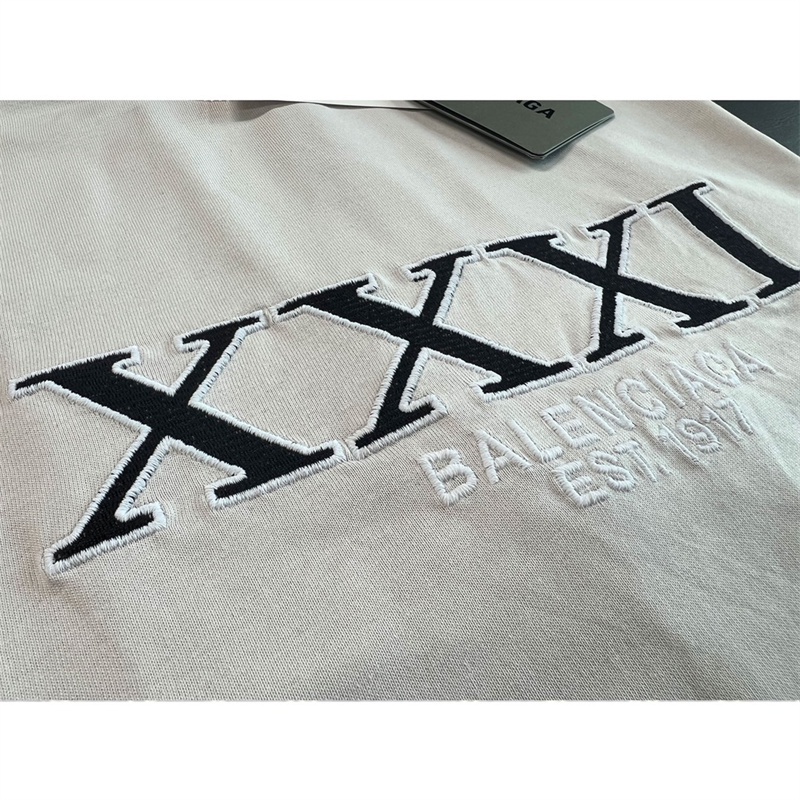 Áo Thun Ba8lenc88- Tay Ngắn Thêu Chữ XXXL Thời Trang Đường Phố Chất Lượng Cao