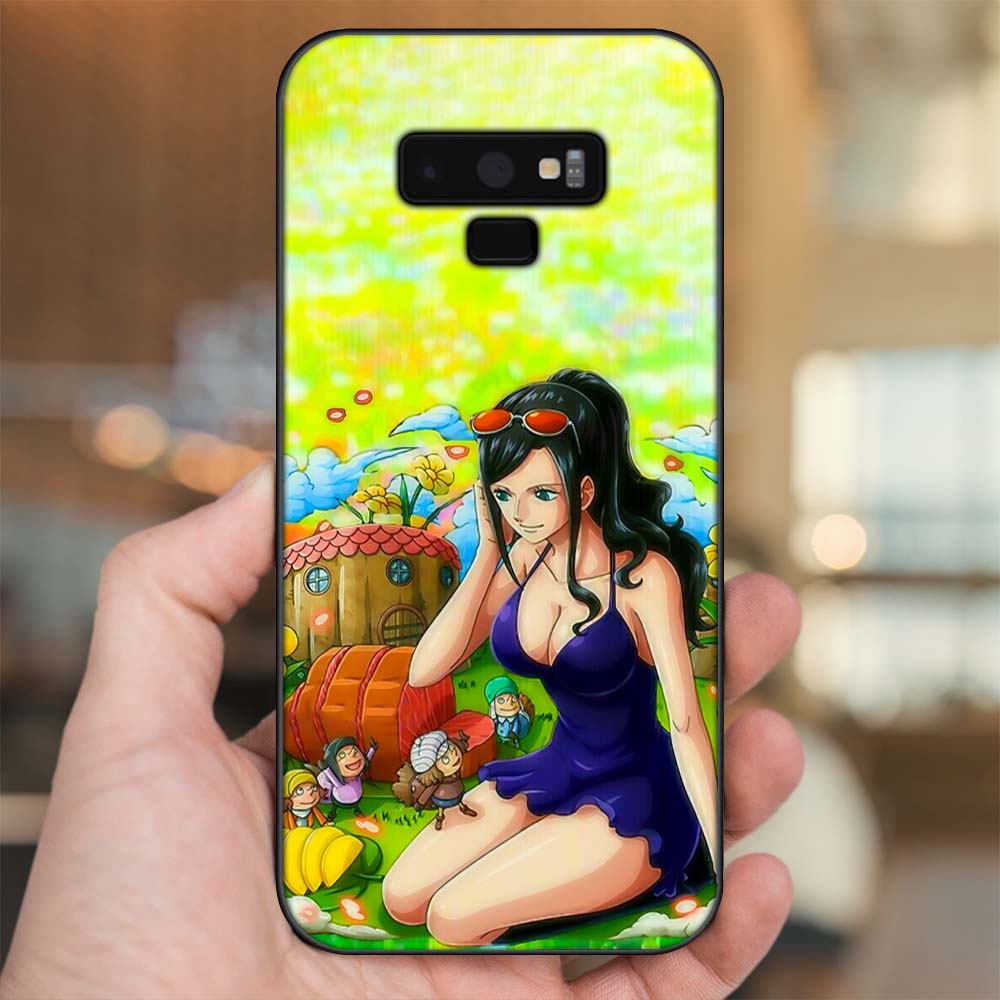 Ốp lưng Samsung Note 9 viền đen in hình Nico Robin One Piece Đảo Hải Tặc
