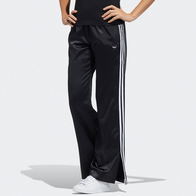 Quần Adidas 100% Nguyên Bản Ống Rộng Họa Tiết Kẻ Sọc Đơn Giản Cho Nữ