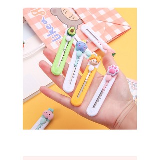 Dao rọc giấy mini gắn charm siêu cute