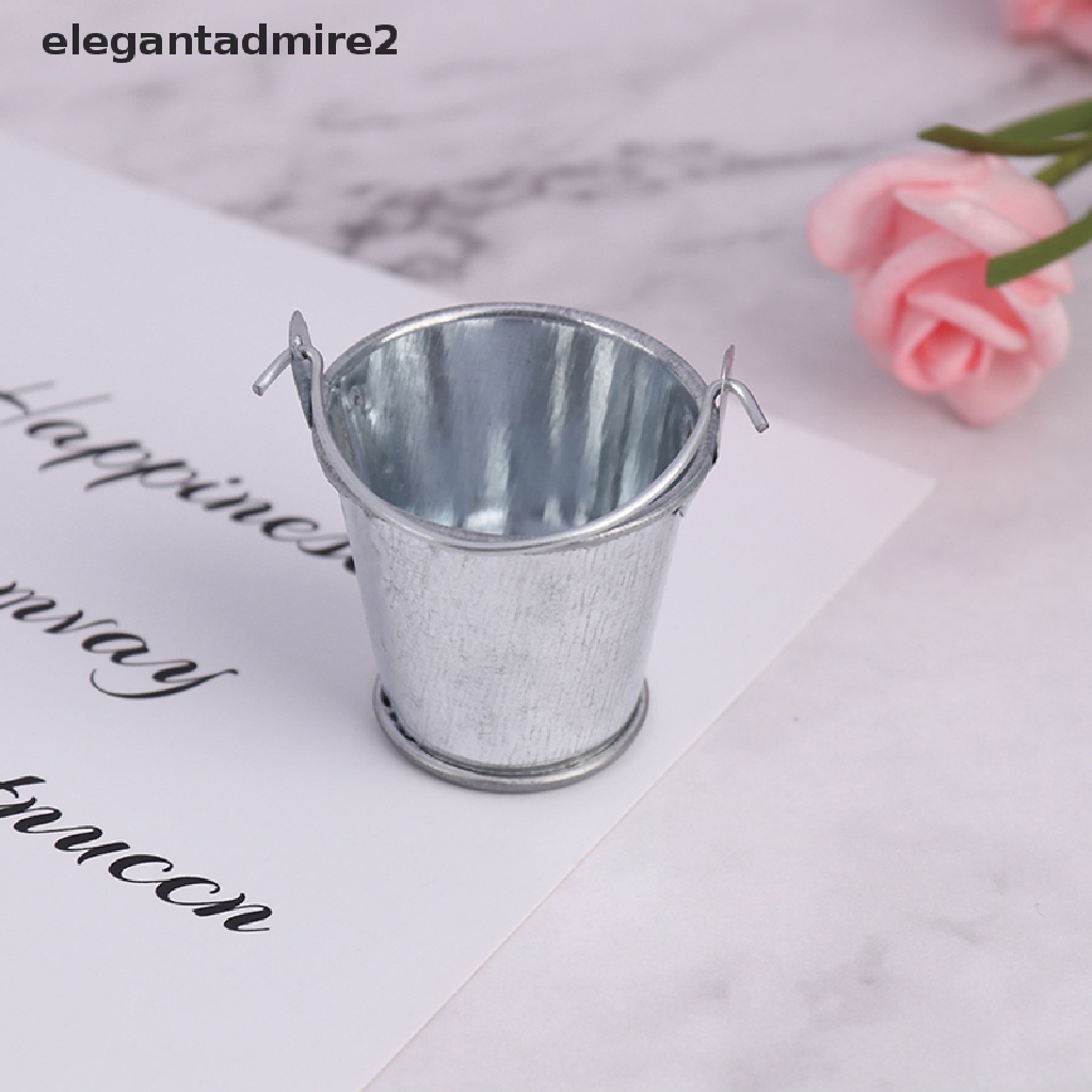 Xô Kim Loại Mini Tỉ Lệ 1 / 6 1 / 12 Trang Trí Nhà Búp Bê