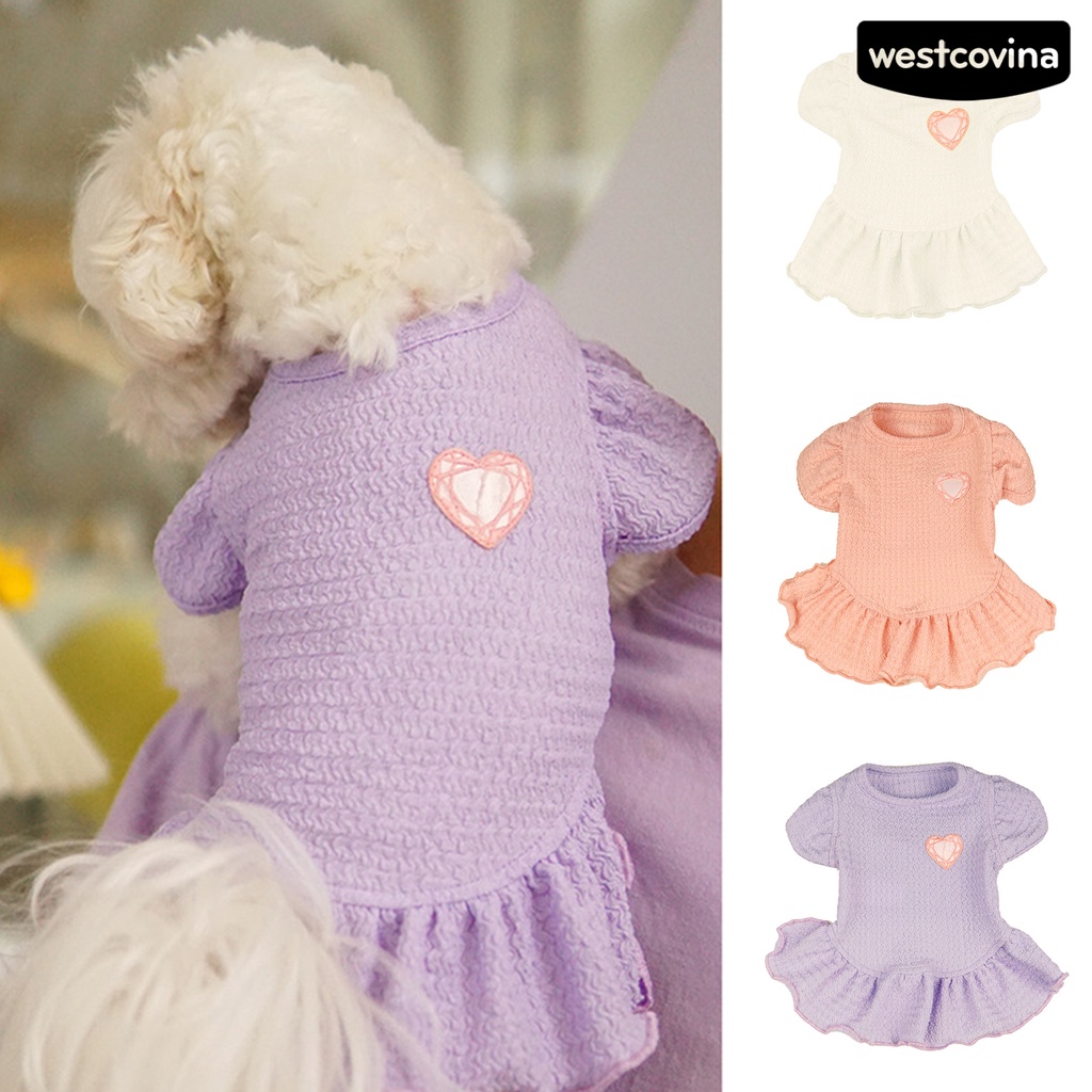 [COD]♘Đầm Mềm Mại Thoáng Khí Thời Trang Mùa Hè Cho Cún Cưng