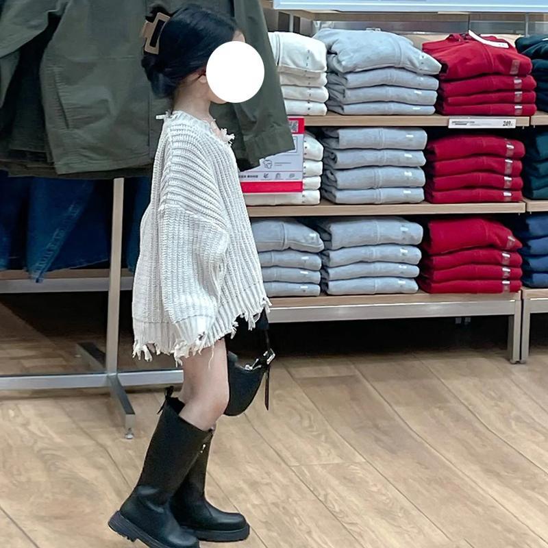 Áo Sweater Cổ V Kiểu Hàn Quốc Thời Trang Thu Đông 2022 Cho Bé