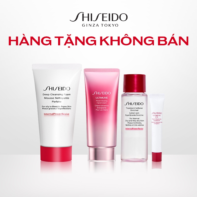 [Quà tặng không bán] Bộ quà tặng Shiseido (tặng kèm Shiseido Holiday Set)