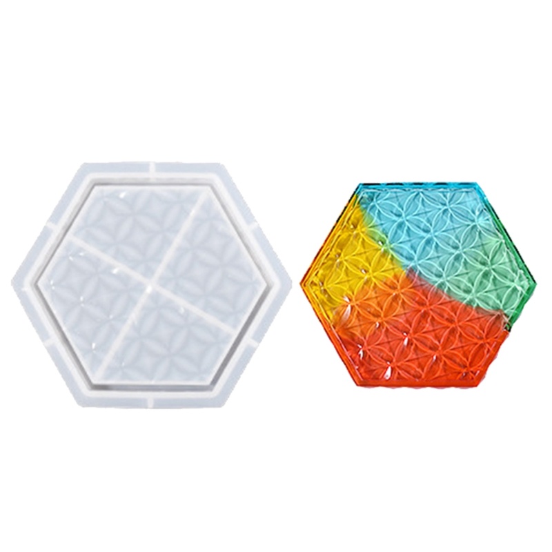 Khuôn Silicone Làm Đế Lót Ly Hình Vuông DIY