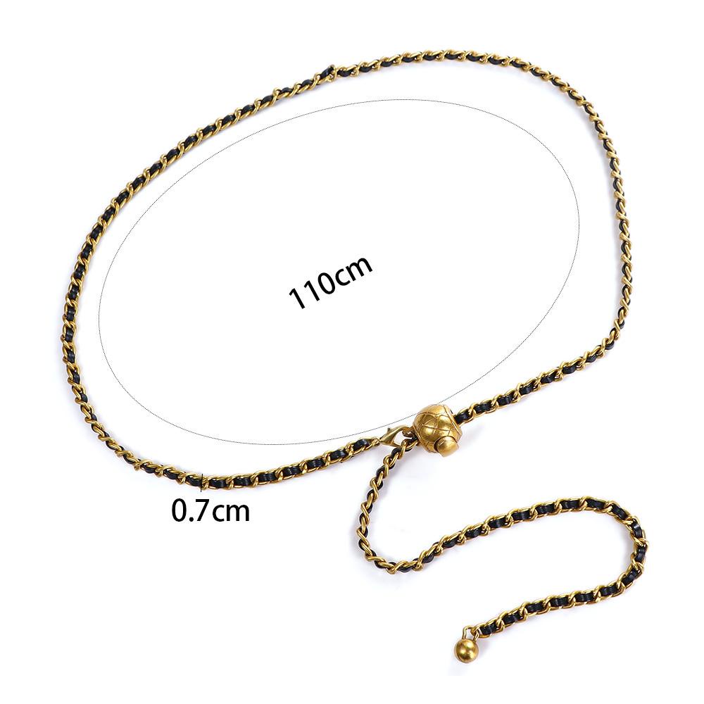 Thắt Lưng Dây Xích Có Thể Điều Chỉnh Phong Cách Punk Cá Tính Cho Nữ