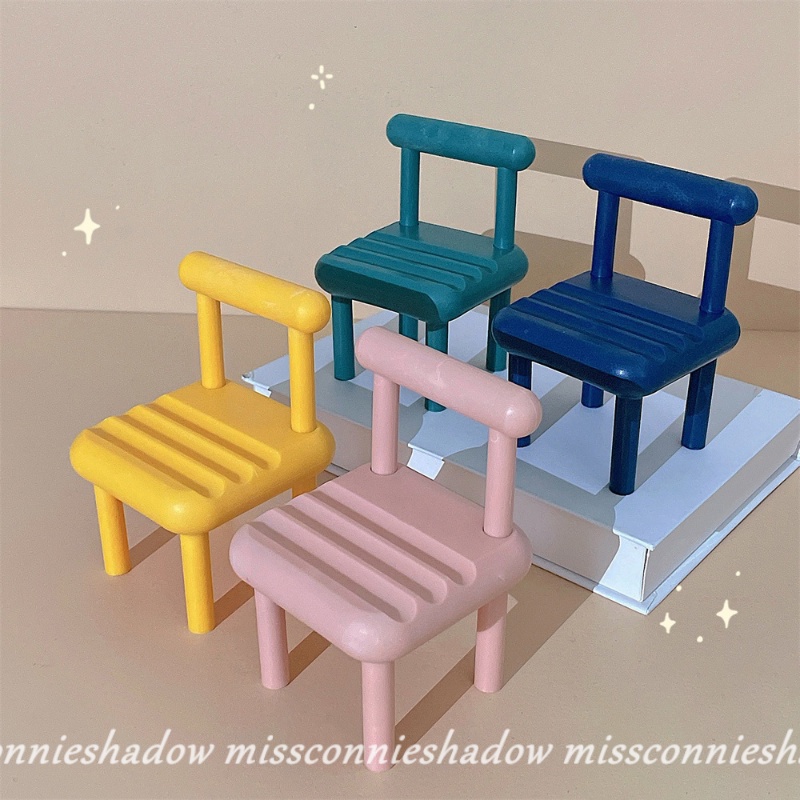 Giá đỡ điện thoại MissConnie để bàn 3 ngăn bằng gỗ màu macaron xinh xắn tiện dụng