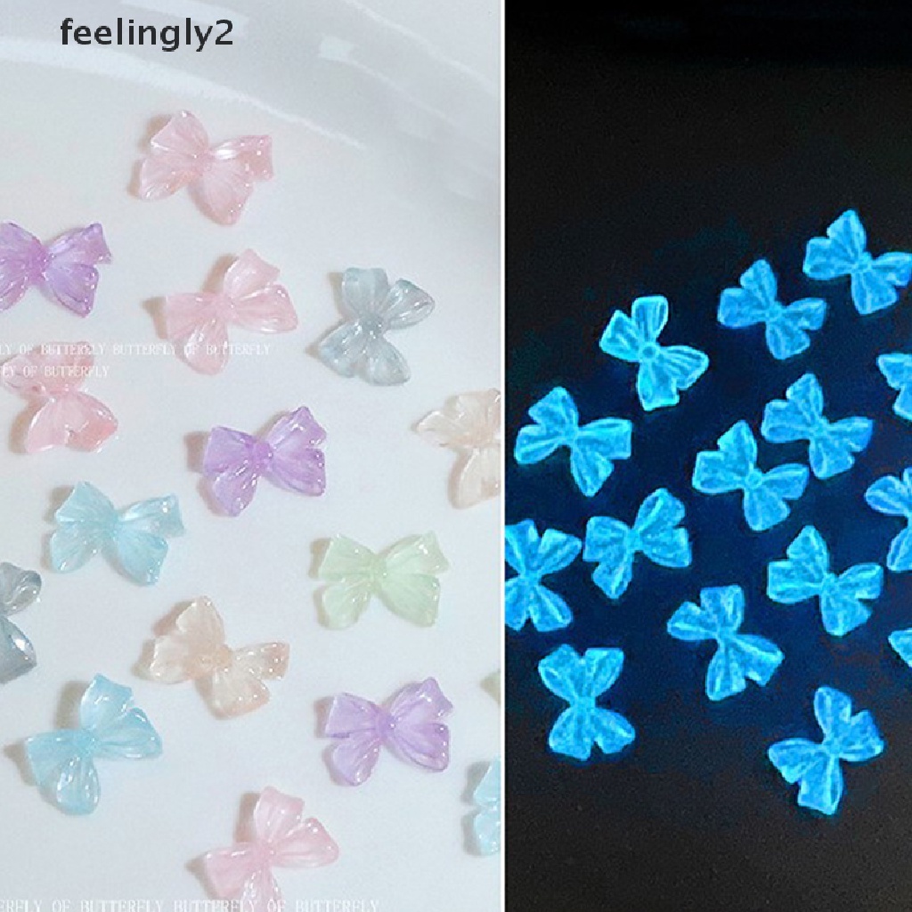 Bộ 50 HạT ĐíNh Trang Trí MóNg HìNh BướM 3D