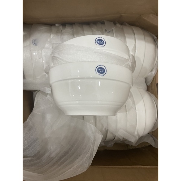Hộp 2 tô gốm trắng men cao cấp