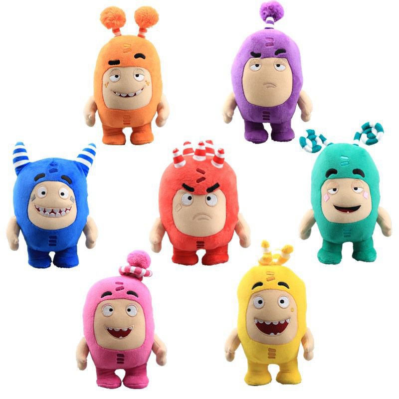 Gấu bông Oddbods Pogo Zee Jeff Fuse Slick 18cm / 30cm mềm mại dễ thương dành cho bé