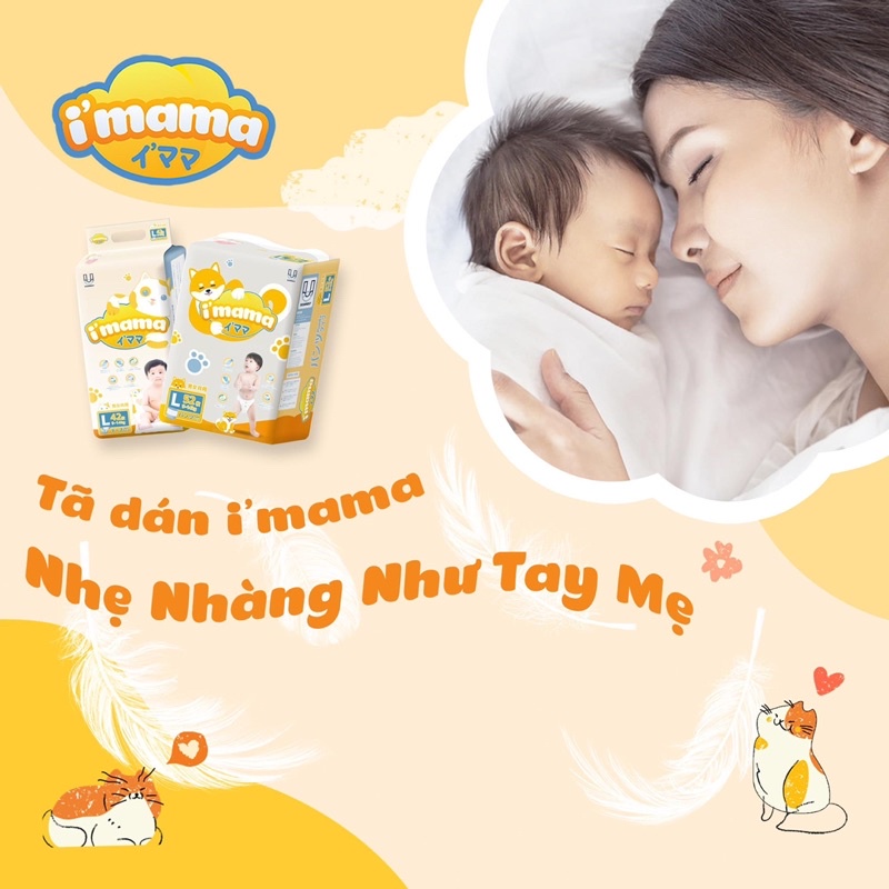 Bỉm i'mama Nội Địa Nhật Bản Dán Quần Công nghệ SAP siêu thấm hút NB78/S68/M52/L42 M58/L52/XL50/XXL36