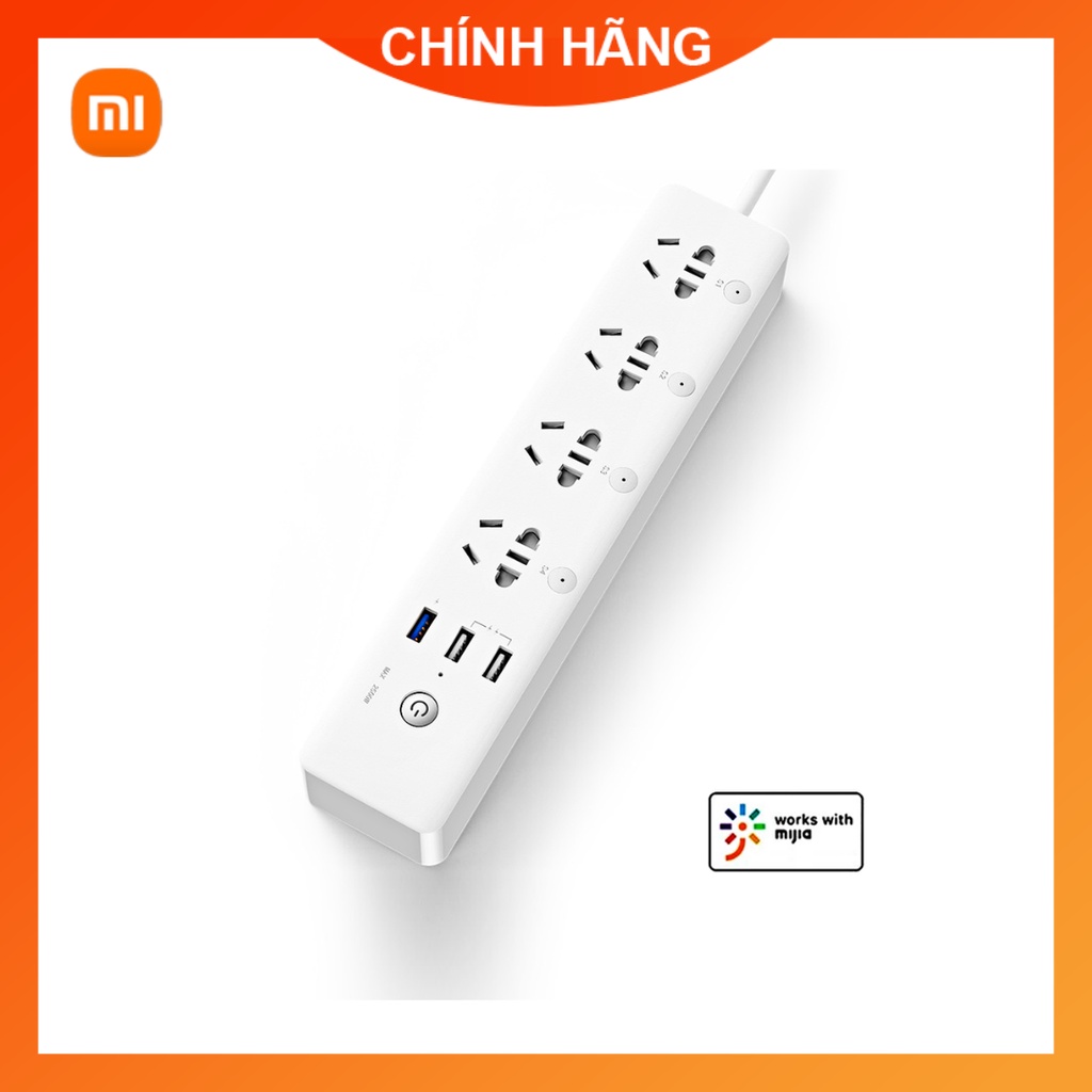Ổ cắm thông minh Xiaomi Gosund CP5 kết nối app 4 ổ 3 USB Power Strip