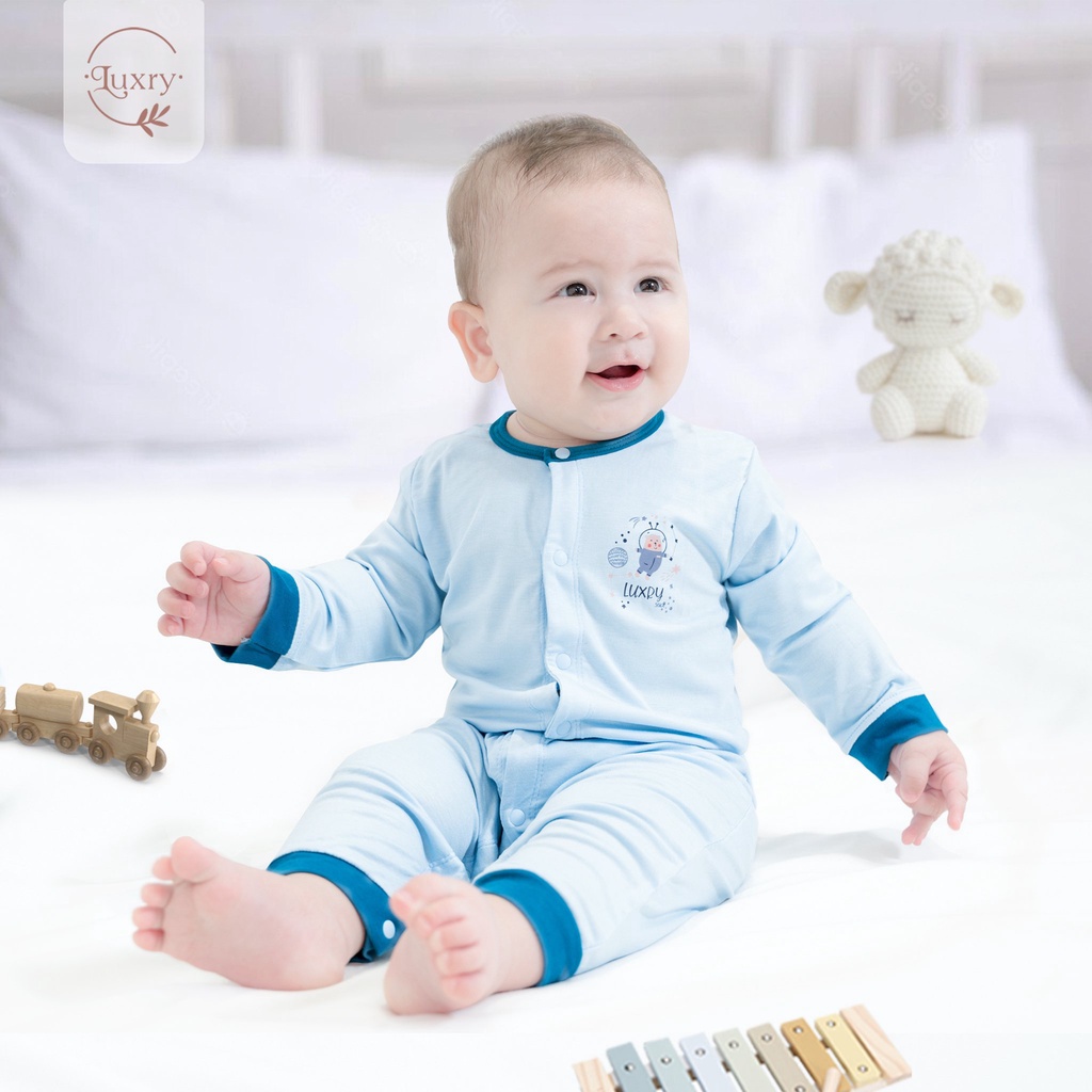 Body dài tay Luxry Phi hành gia đáng yêu cho bé từ 0 đến 18 tháng