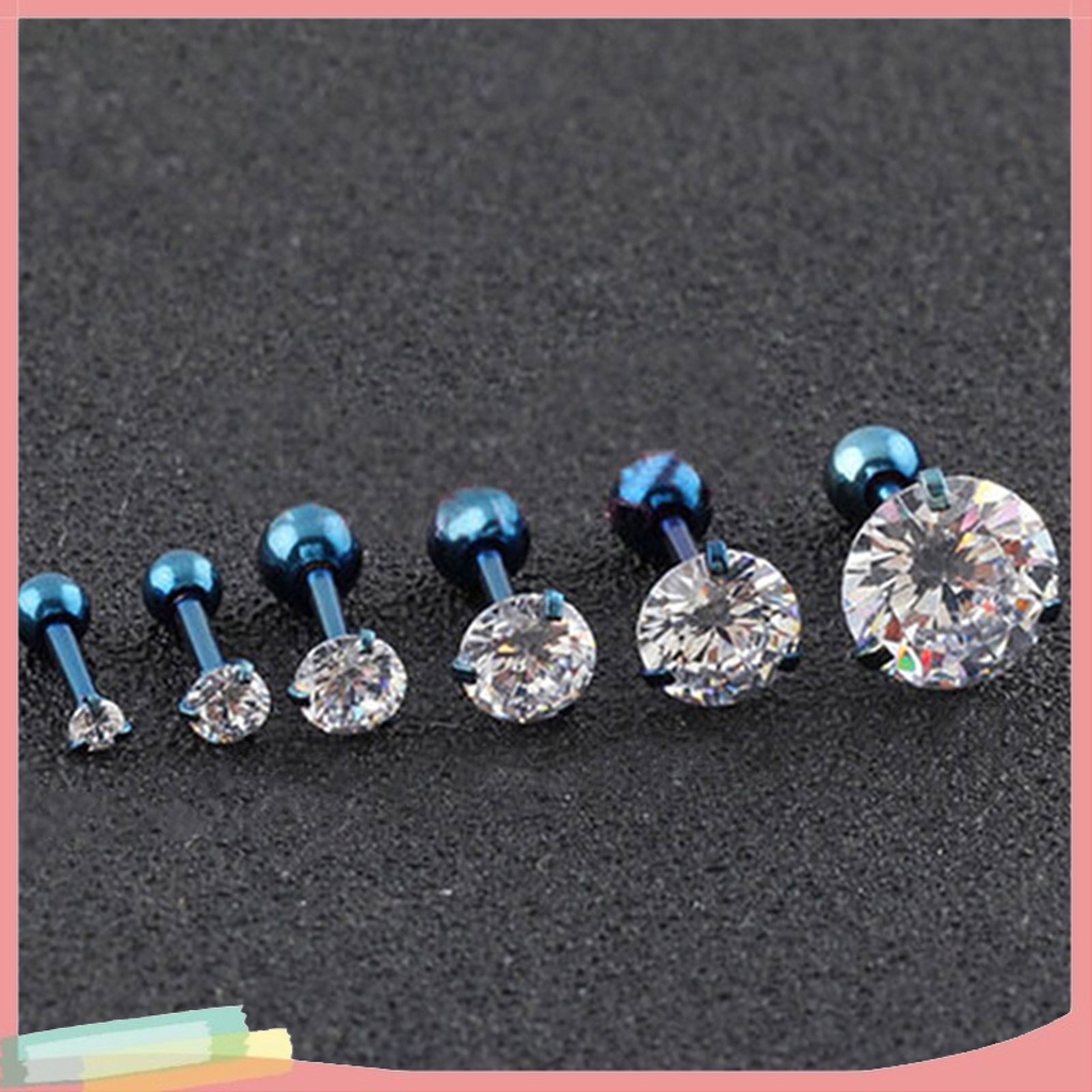 Bộ 2 khuyên xỏ tai bằng thép không gỉ cá tính