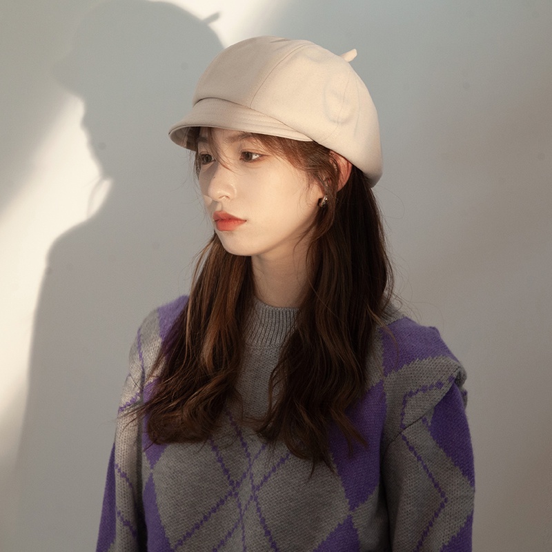 Mũ Beret Phong Cách Retro Nghệ Thuật Nhật Bản Thời Trang Thu Đông Cho Nam