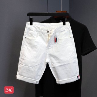 Quần short jean nam màu xanh rách chất bò - quần ngắn demin nam co giãn thời trang cao cấp Tp_shop_87 ms264