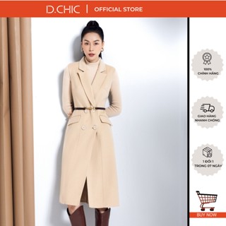 Áo khoác dạ Gile dáng dài cổ 2 ve D.CHIC MS: 970235