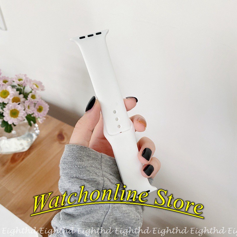 Dây Đeo Silicon Cho Đồng Hồ Thông Minh Ultra 8 7 6 SE 5 4 3 2 1 Size 49mm 41mm 45mm 44mm 40mm 42mm 38mm