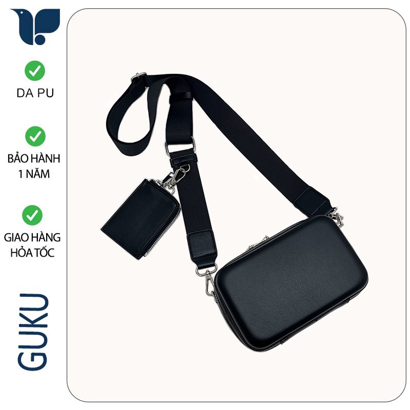 Túi Đeo Chéo Mini TC04 Dáng Hộp Nam Nữ Thời Trang Cá Tính Phiên Bản Mới 2022 Kiểu Dáng Hàn Quốc Nhỏ Gọn - Guku Shop