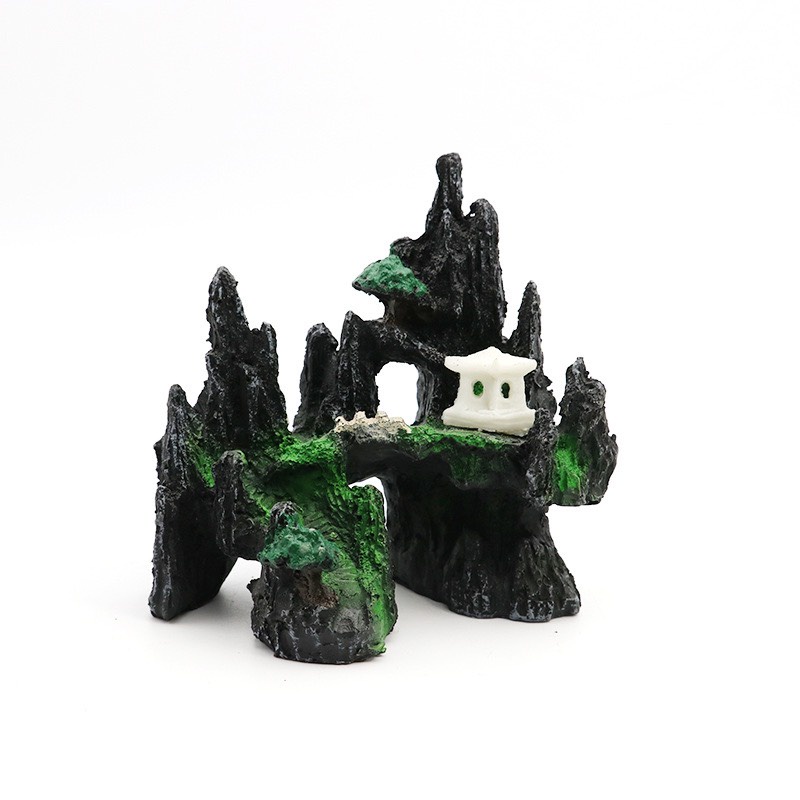 Mô hình núi đá hòn non bộ tiểu cảnh trang trí bể cá bể thủy sinh