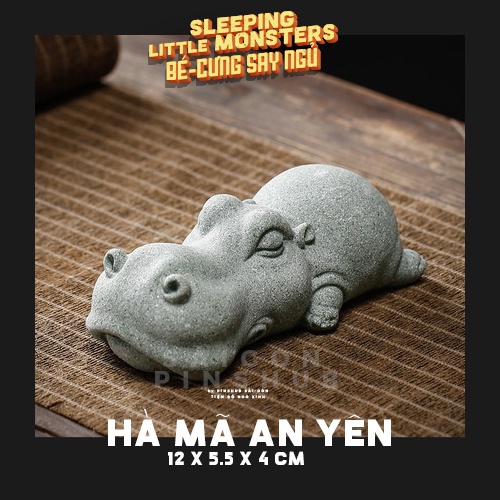 BỘ TƯỢNG GỐM TỬ SA TRANG TRÍ THÚ CƯNG SAY NGỦ SLEEPING LITTE MONSTERS 0937BRICKS