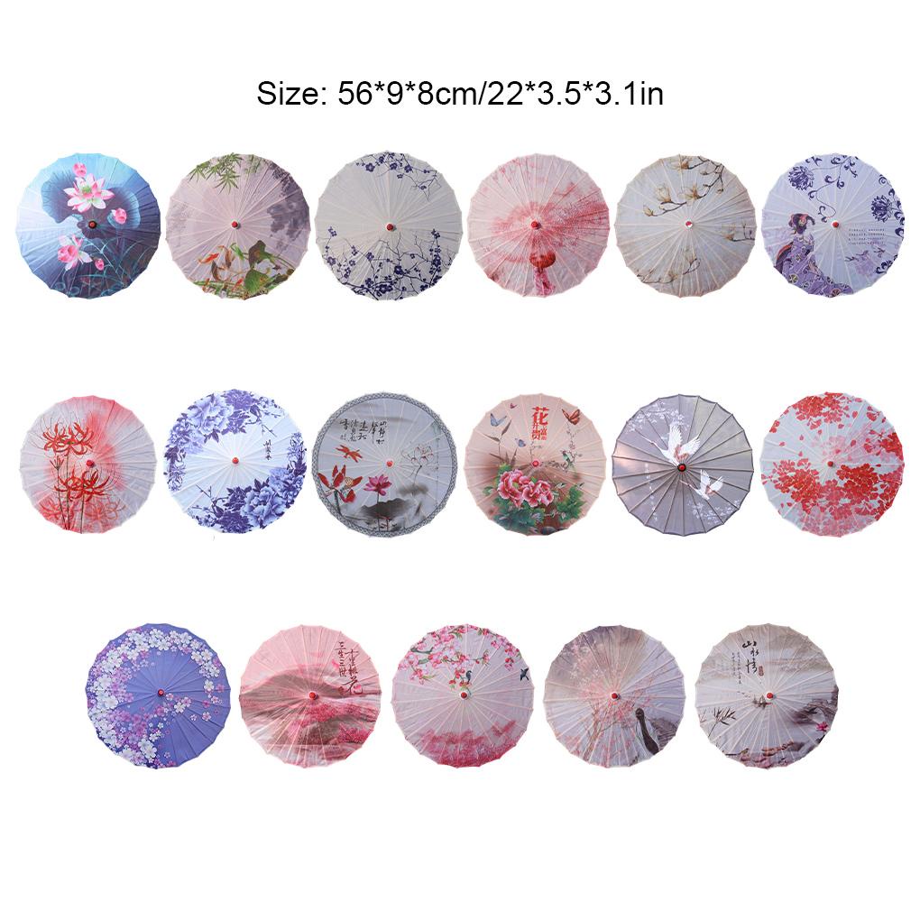 Dù Vải Lụa Dầu Phong Cách Trung Hoa Truyền Thống Làm Đạo Cụ Chụp Ảnh Cho Nữ