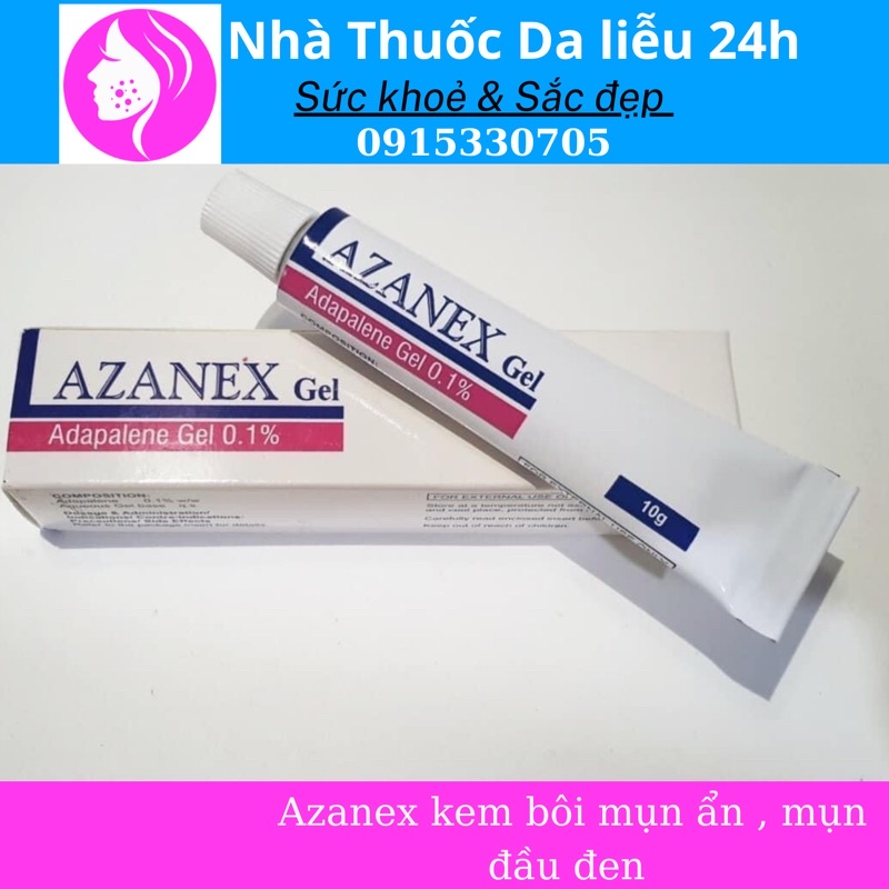Azanex gel dùng ngoài da mụn ẩn adapalene - dalieu24h