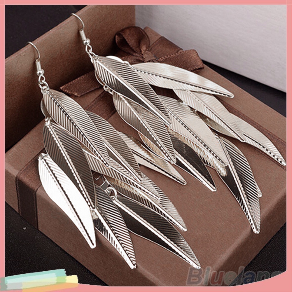 Đôi hoa tai hình chiếc lá phong cách retro thời trang cho nữ