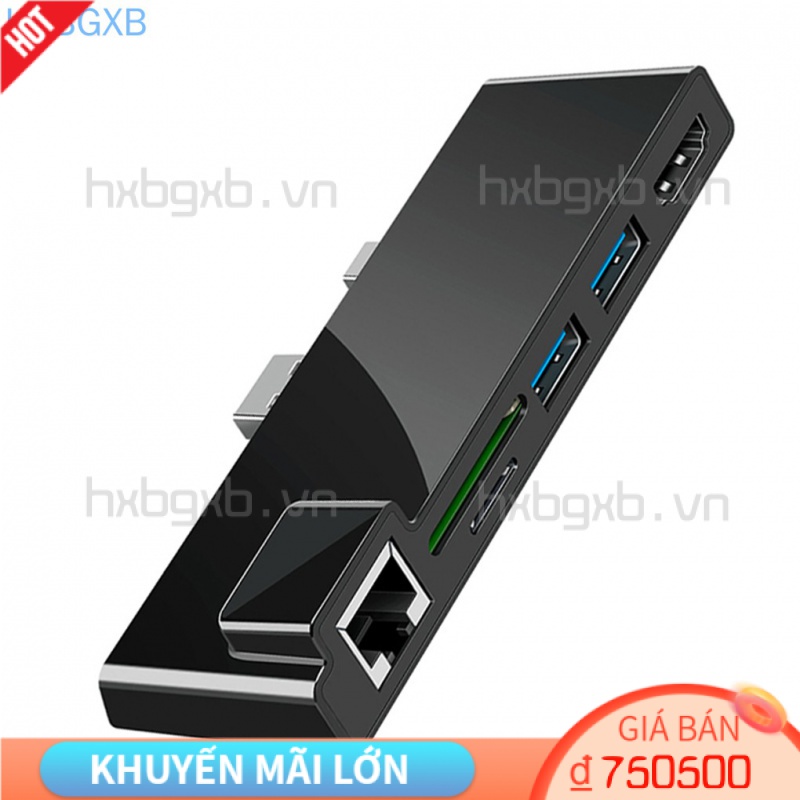 Đầu chuyển đổi Hub Tf / Sd chuyên dụng cho Microsoft Surface Pro 3 / 4 / 5 / 6 Usb 3.0 Hub Tf / Sd