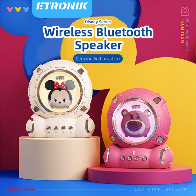 Etronik Original Chính hãng Disney J20 Viên nang không dây Bluetooth âm thanh nổi không dây Hỗ trợ rảnh tay Thẻ TF Bluetooth 5.0 Loa siêu trầm ngoài trời Âm thanh máy tính để bàn di động với loa nhẹ