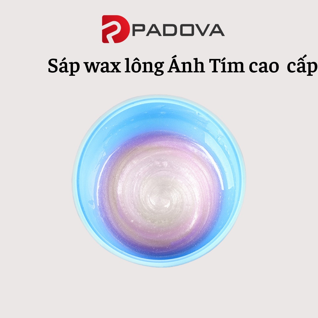 Túi 100gr Sáp Wax Lông Ánh Tím Nhũ Cao Cấp Siêu Bám Lông, Thơm Mùi Hoa Nhài Tặng Que 1010