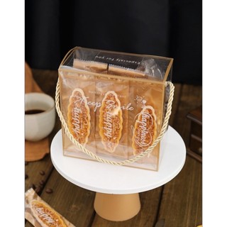 Túi bánh thuyền - màu vàng - size 5.5*15cm.