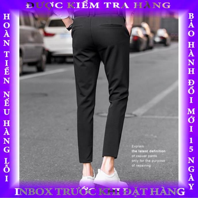 Quần Tây Nam - Quần Âu Nam TCE dáng ôm công sở vải co giãn nhẹ chống nhăn chống xù  hanthien