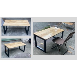 Bàn Gỗ, Bàn Làm Việc, Bàn Ăn Chân Sắt Gấp Gọn (R50xD100xC48cm)