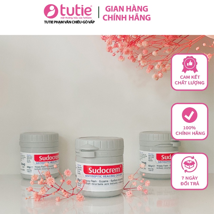 Kem chống hăm tã Sudocrem Baby Care Cream hỗ trợ điều trị mẩn đỏ, ngứa, hăm đỏ (60g)
