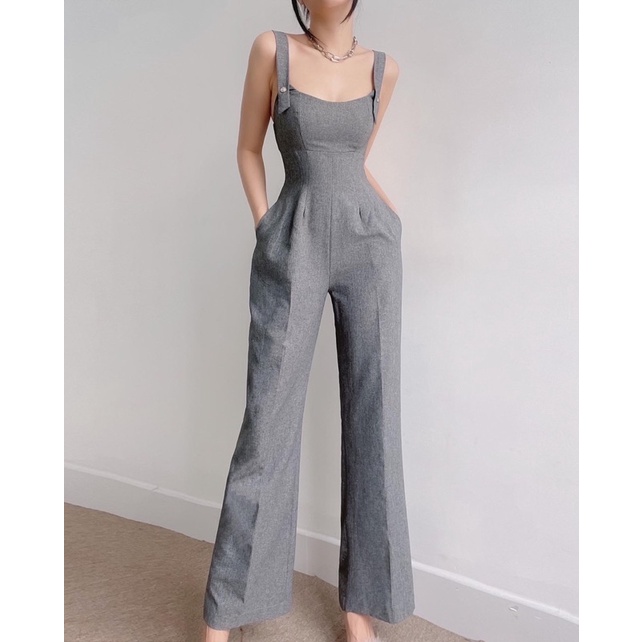 Jumpsuit Dài Đính Cúc Form Siết Eo Sang Trọng | BigBuy360 - bigbuy360.vn