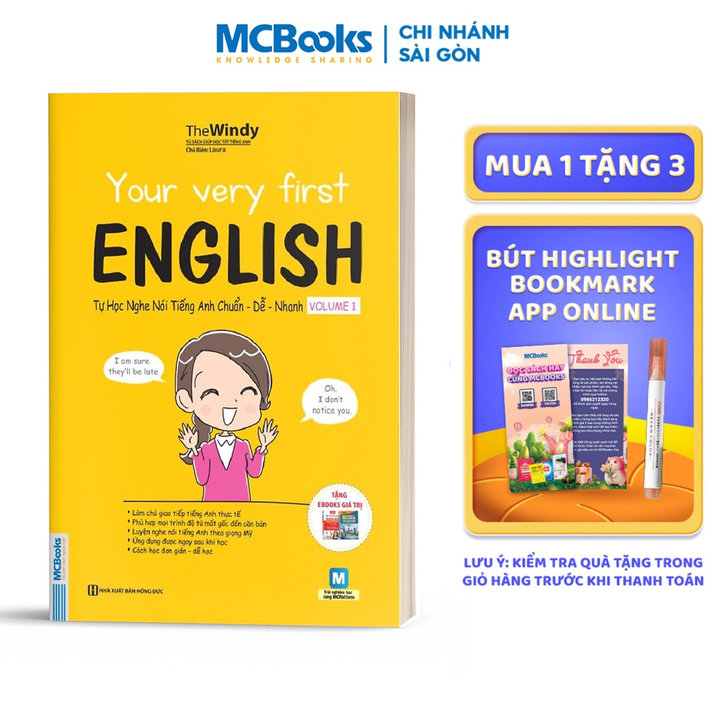 Sách - Your very first English - Tự học nghe nói tiếng Anh chuẩn dễ nhanh Volume 1